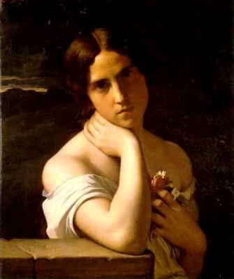 Hippolyte Flandrin - 119, Ritratto di una giovane ragazza